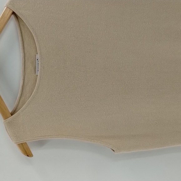 Chico's Design linen blend cream tan tank size 3 XL 16 sleeveless - Picture 2 of 6